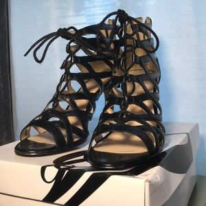 Nine West lace up heels